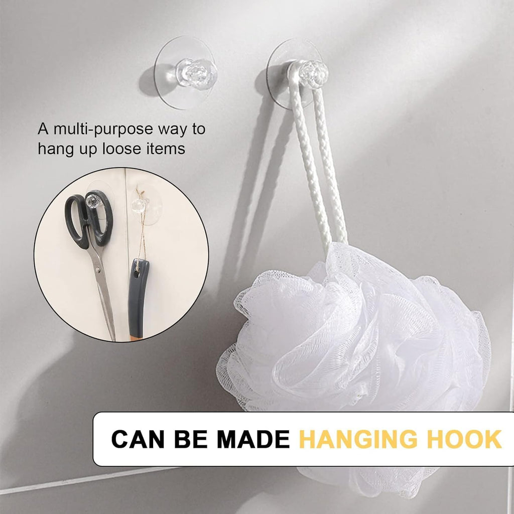 JIALTO Wall Hooks for Hanging Strong, Adhesive Hooks for Wall Heavy Duty, Wall hangings, Kitchen Accessories Items, Sticky Photo Frame Hangers (Pack of 20, Nail Hook)