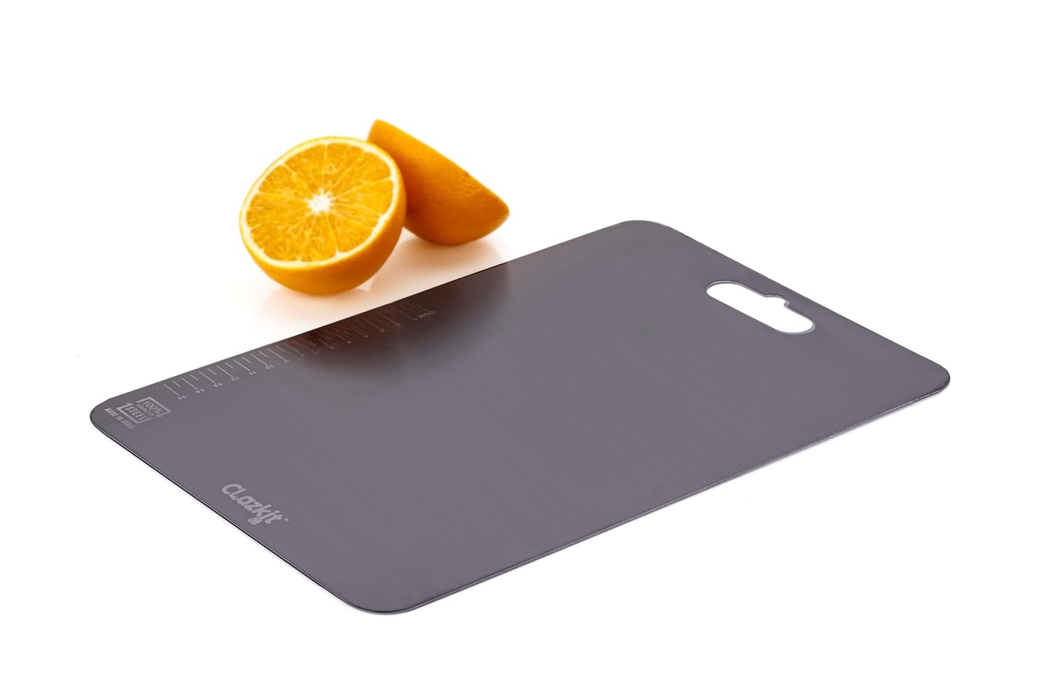 Clazkit Stainless Steel Chopping Board Vegetable,Fruit Cutting, Kneeding, Cake Prep, Heavy Duty Chopping-Board (Size 31.8CM X 21CM)