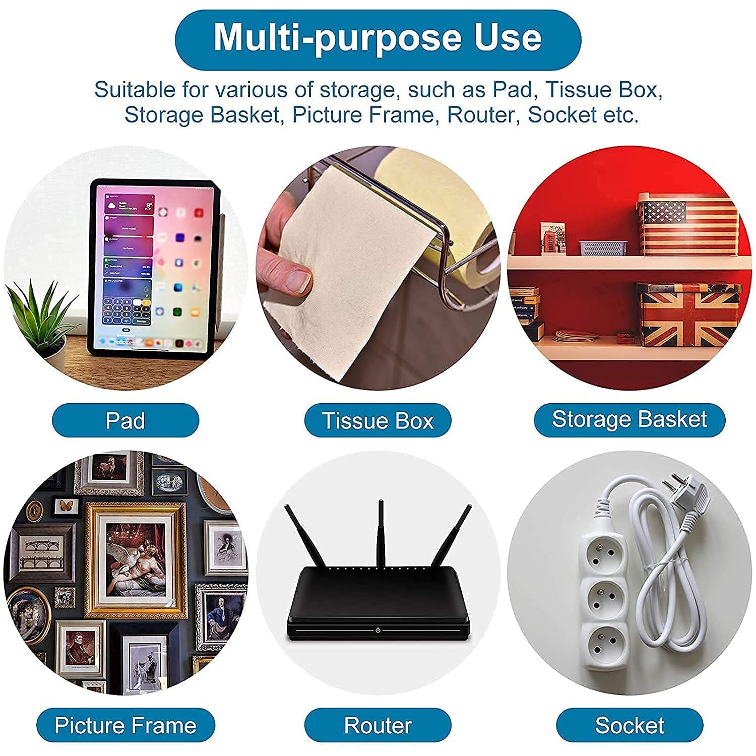 JIALTO Wall Hooks for Hanging Strong, Adhesive Hooks for Wall Heavy Duty, Wall hangings, Kitchen Accessories Items, Sticky Photo Frame Hangers (Pack of 20, Nail Hook)